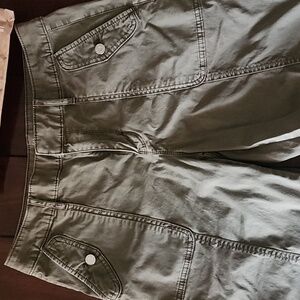 High-Rise Pret-A-Jet Slim Ankle Pants ( Deep Olive Green)